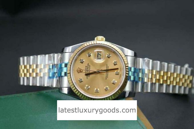 Luxury Replica Watch Review - Champagne Gold Datejust for Women - 7