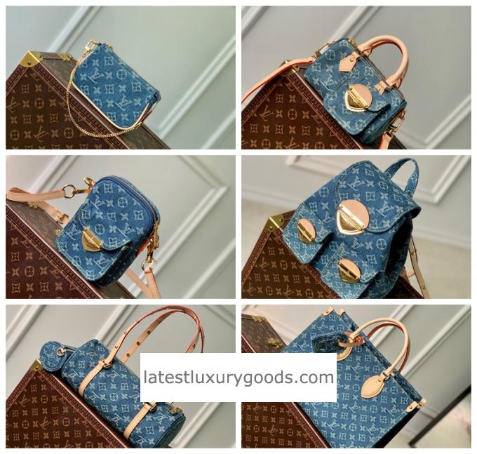 LV Blue Monogram Denim Bag: A Stylish & Versatile Choice - 1