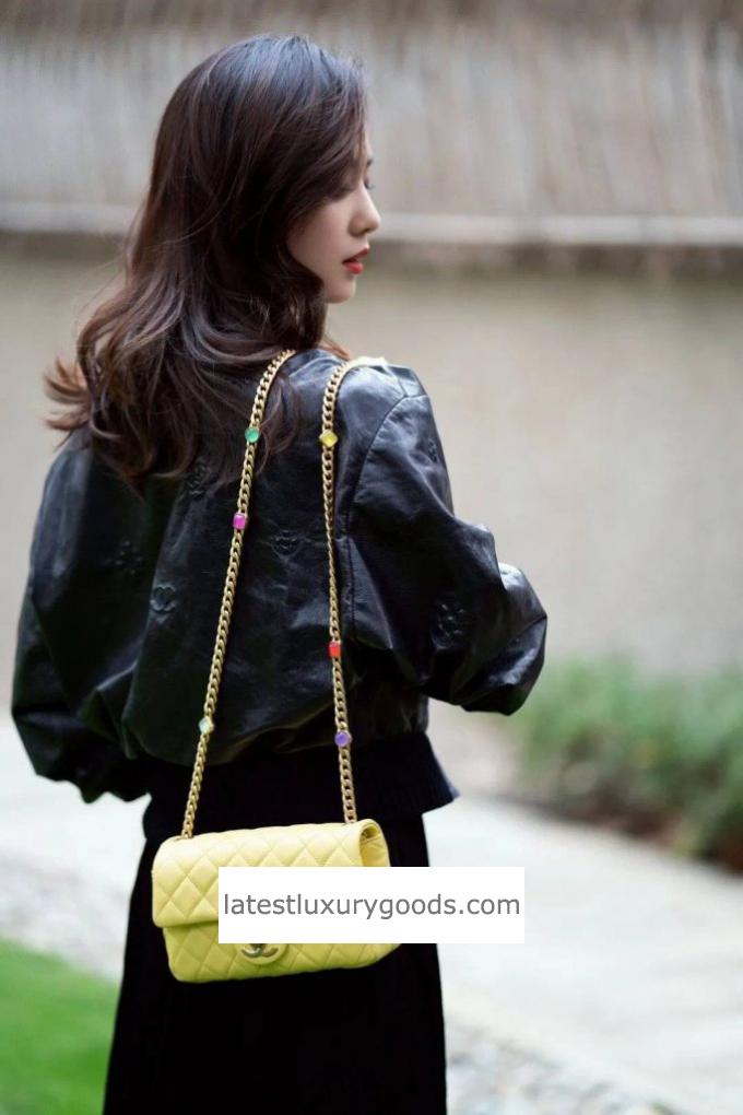 Chanel Lambskin Resin Stones Chain Flap Bag AS2379/AS2380 - Features, Care & Comparison - 7