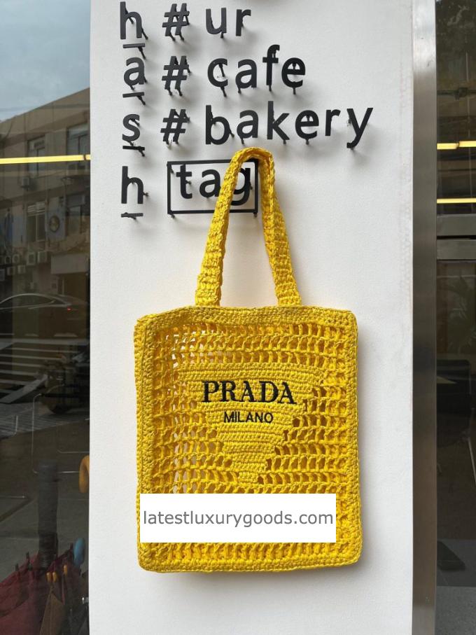 Prada Woven Straw Tote Bag 1BG393 2024 - 2