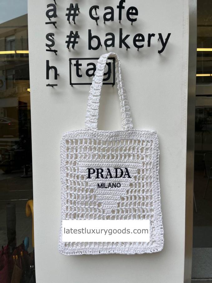 Prada Woven Straw Tote Bag 1BG393 2024 - 4