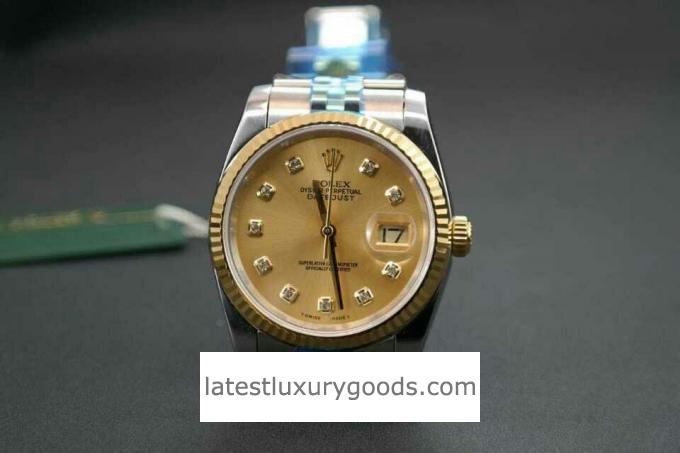 Luxury Replica Watch Review - Champagne Gold Datejust for Women