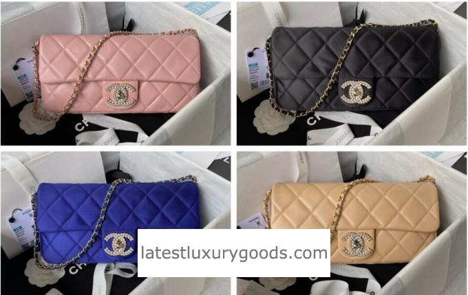 Chanel Satin/Lambskin Flap Bag with Pearl CC: Comparison and Latest Trends