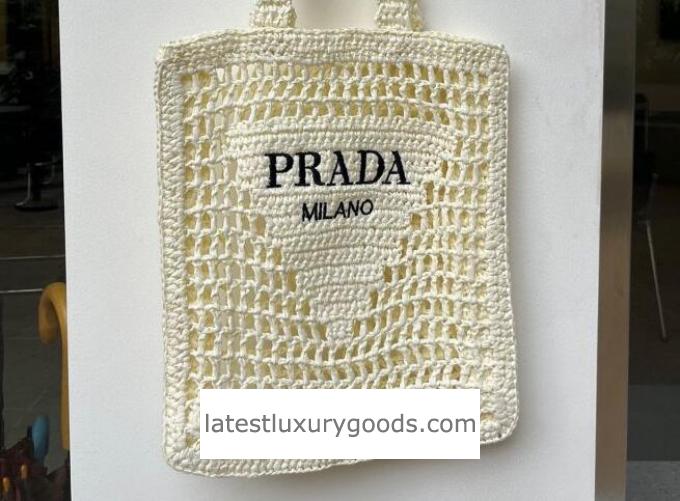 Prada Woven Straw Tote Bag 1BG393 2024