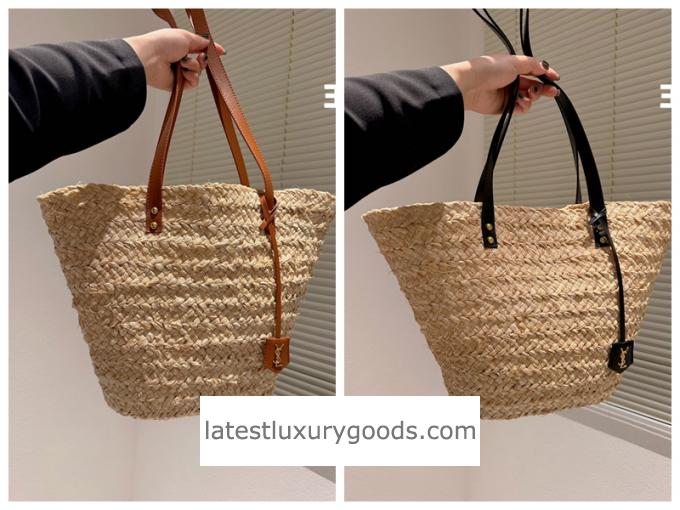 Saint Laurent Medium Straw Basket Bag Beige: Style, Purchase Inspection, and Product Comparison